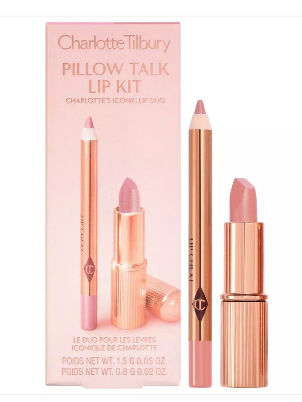 Charlotte Tilbury Mini Pillow Talk Lipstick & Liner Duo - Rose Pink